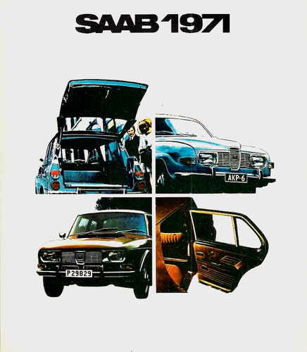 Saab range 1970 1971 market - saab, uk
