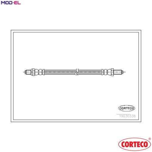 Brake hose 19030338 for saab - brake,